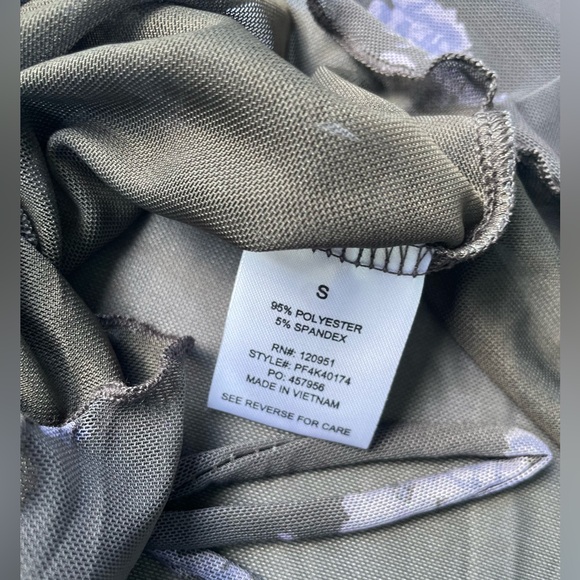 Sheer Black Floral Top- Pink Rose - Small - Picture 4 of 8